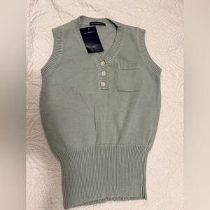 Brandy Melville Sage Green Knit Vest